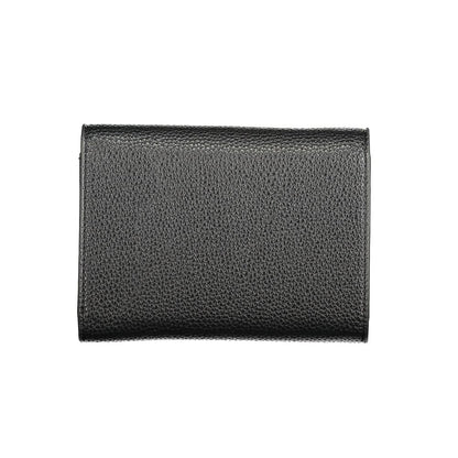 Mario Valentino Black Polyurethane Women's Wallet