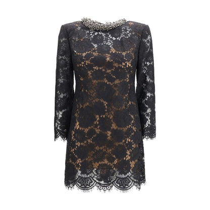 Self-Portrait Black Polyamide Cocktail Dress