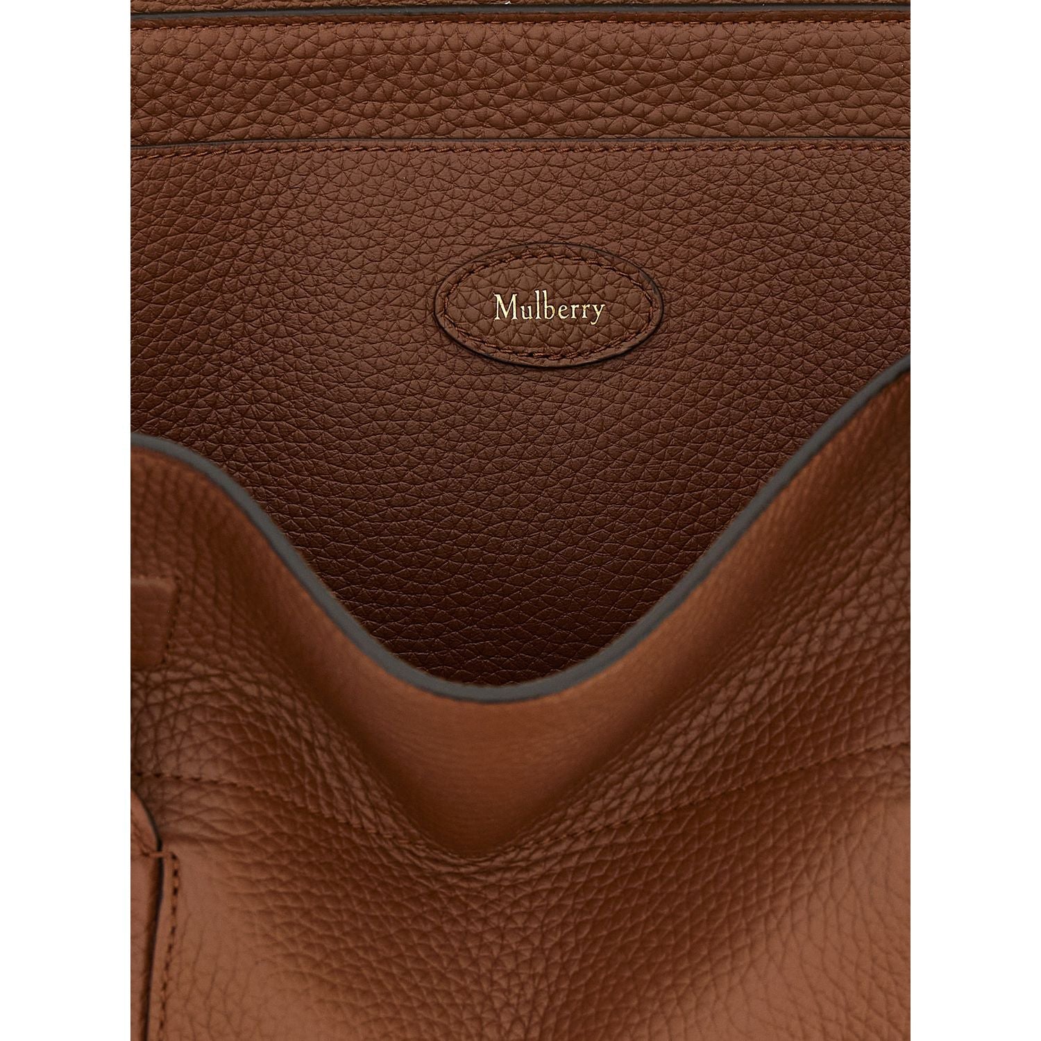Mulberry Brown Calfskin Shoulder Bag