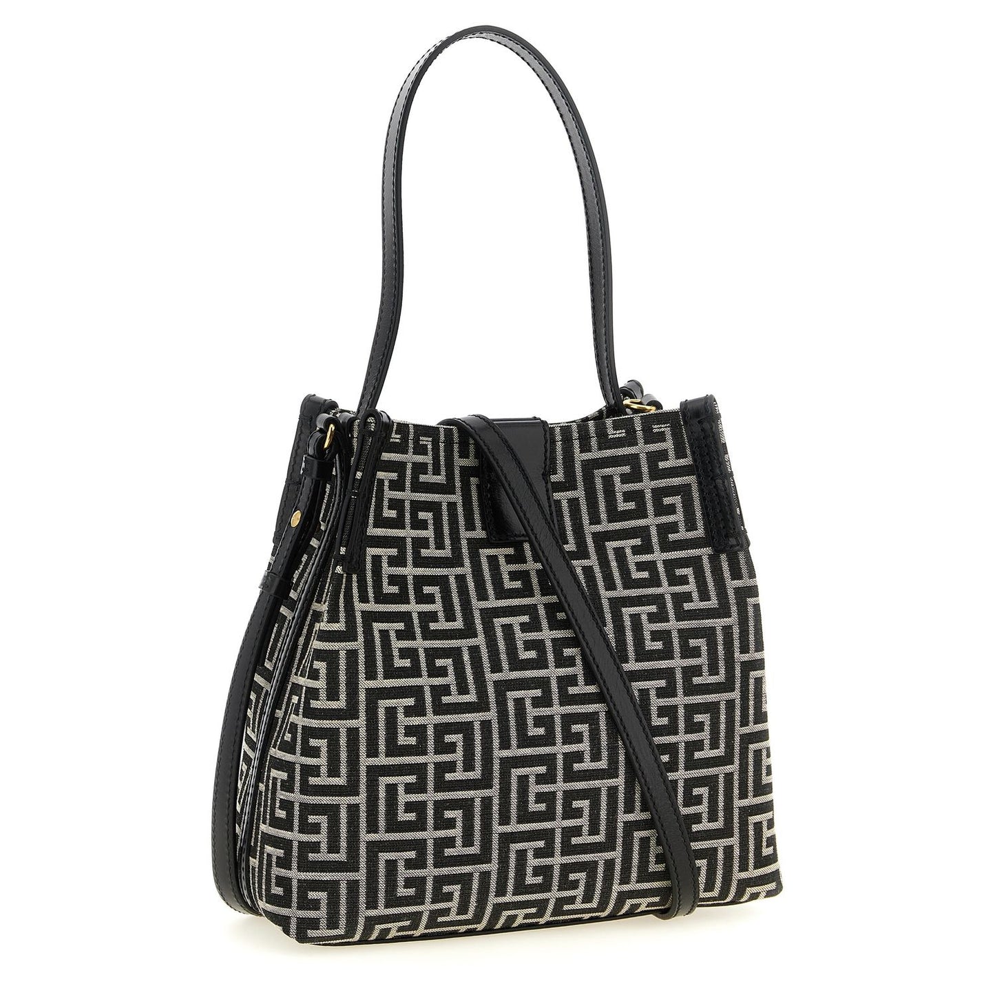 Balmain Bicolor Cotton Shoulder Bag