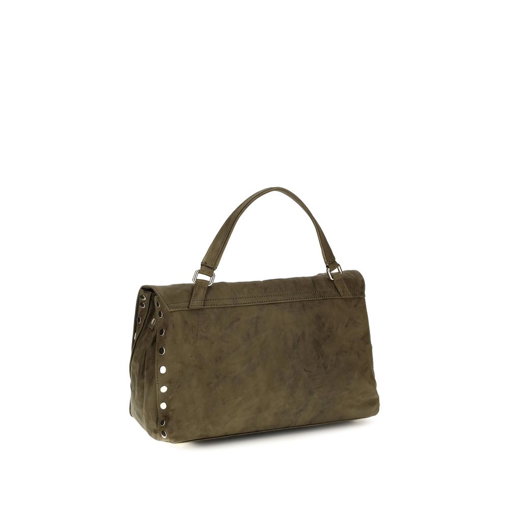 Zanellato Brown Suede Leather Shoulder Bag