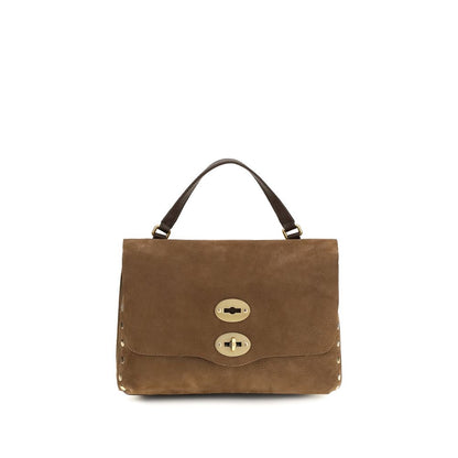 Zanellato Brown Suede Leather Shoulder Bag