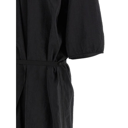 Lemaire Black Silk Midi Dress