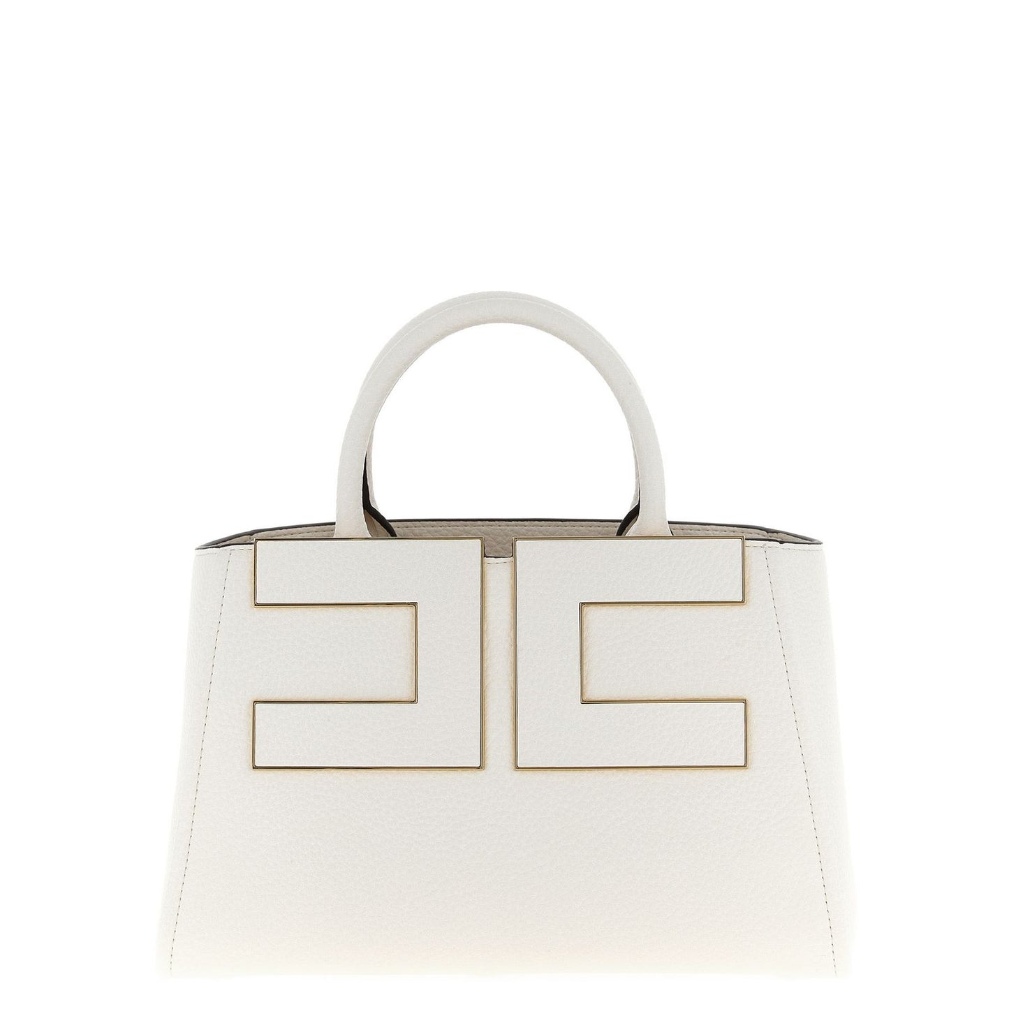 Elisabetta Franchi White Polyester Tote Bag