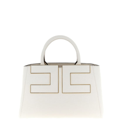 Elisabetta Franchi White Polyester Tote Bag