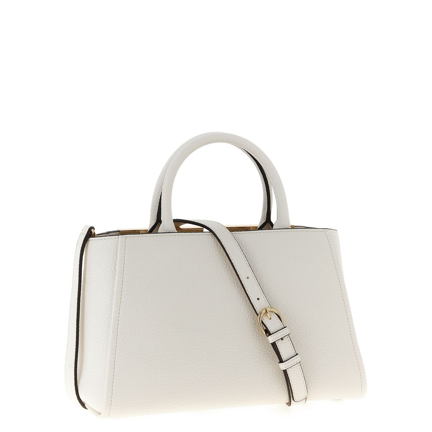 Elisabetta Franchi White Polyester Tote Bag