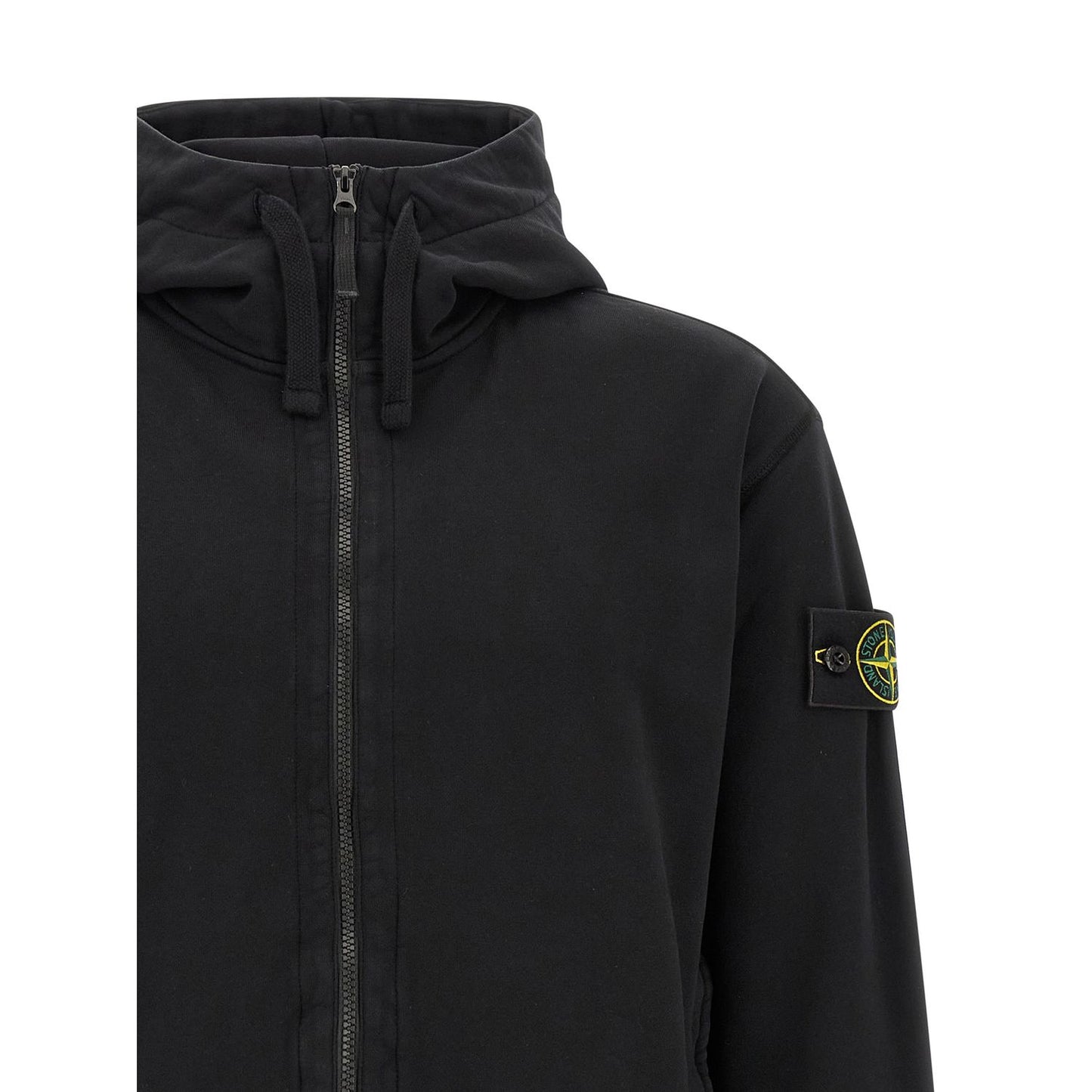 Stone Island Black Cotton Sweatshirt