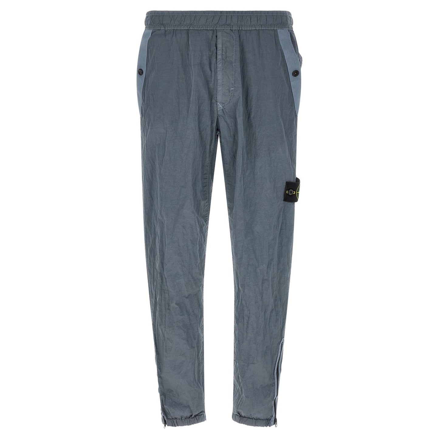 Stone Island Gray Polyamide Joggers (Workout Pants)
