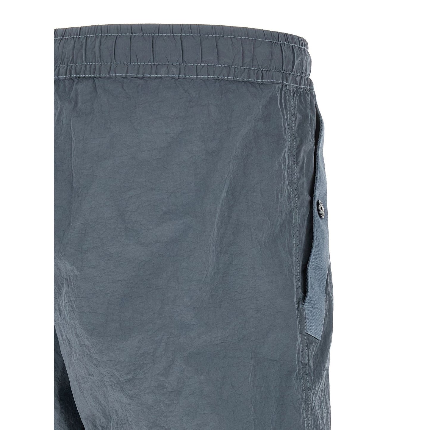 Stone Island Gray Polyamide Joggers (Workout Pants)