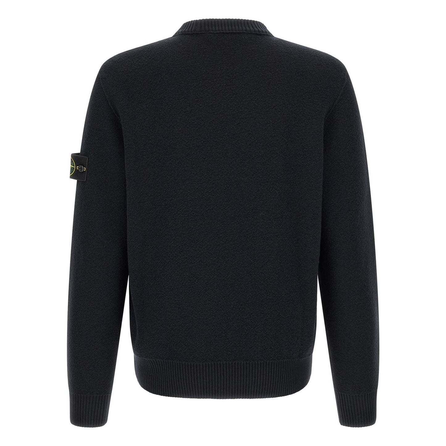 Stone Island Blue Virgin Wool Cardigan