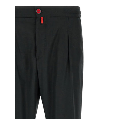 Kiton Gray Wool Casual Pants