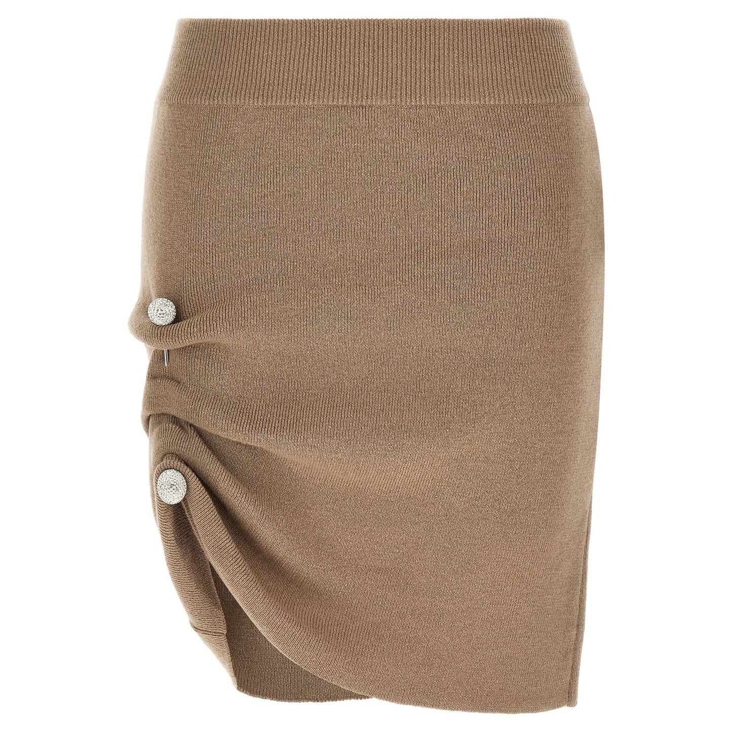 Giuseppe Di Morabito Beige Virgin Wool Long Skirt