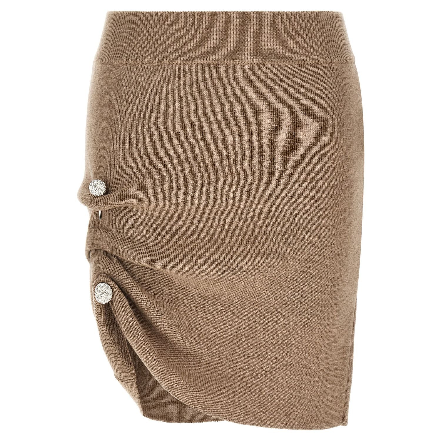 Giuseppe Di Morabito Beige Virgin Wool Long Skirt