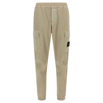 Stone Island Beige Cotton Cargo Pants