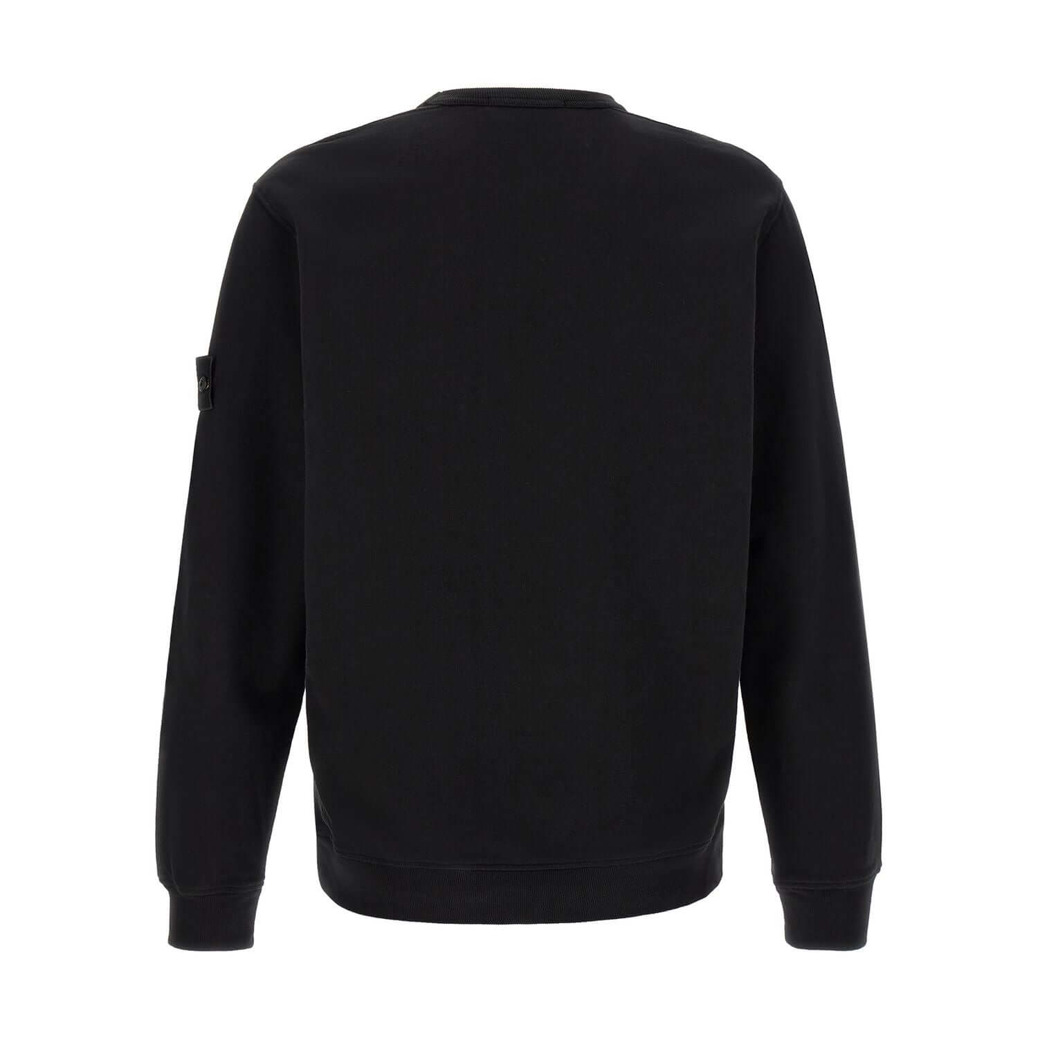 Stone Island Black Cotton Sweatshirt