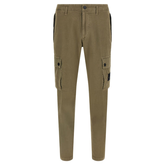 Stone Island Bicolor Cotton Cargo Pants