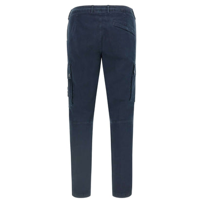 Stone Island Blue Cotton Cargo Pants