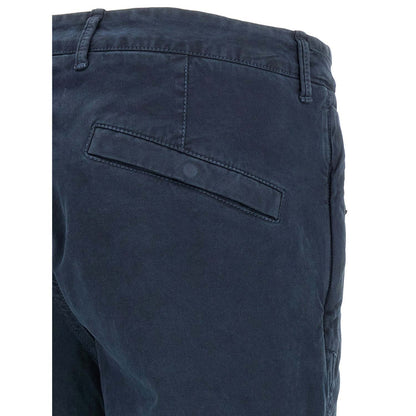 Stone Island Blue Cotton Cargo Pants
