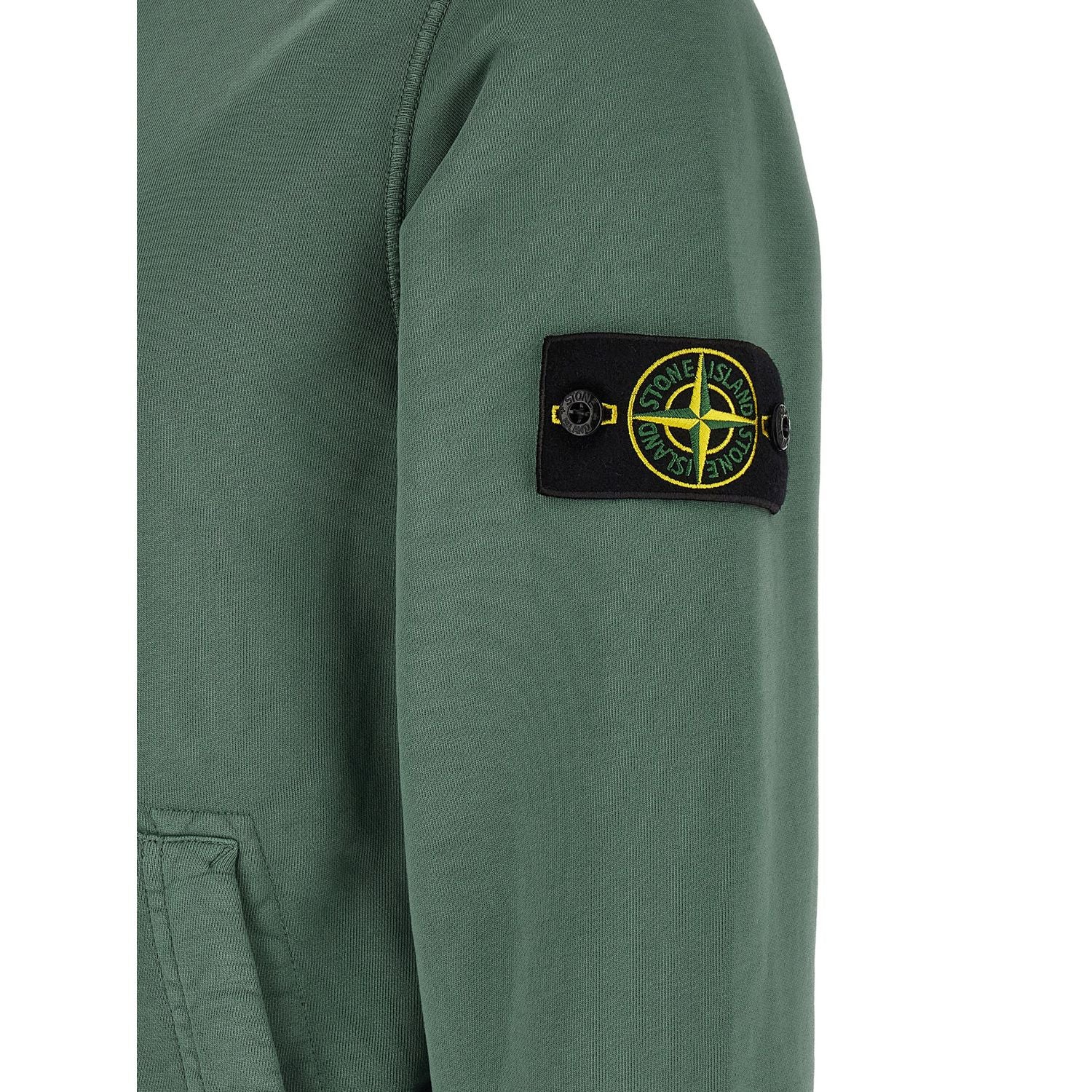 Stone Island Bicolor Cotton Sweatshirt