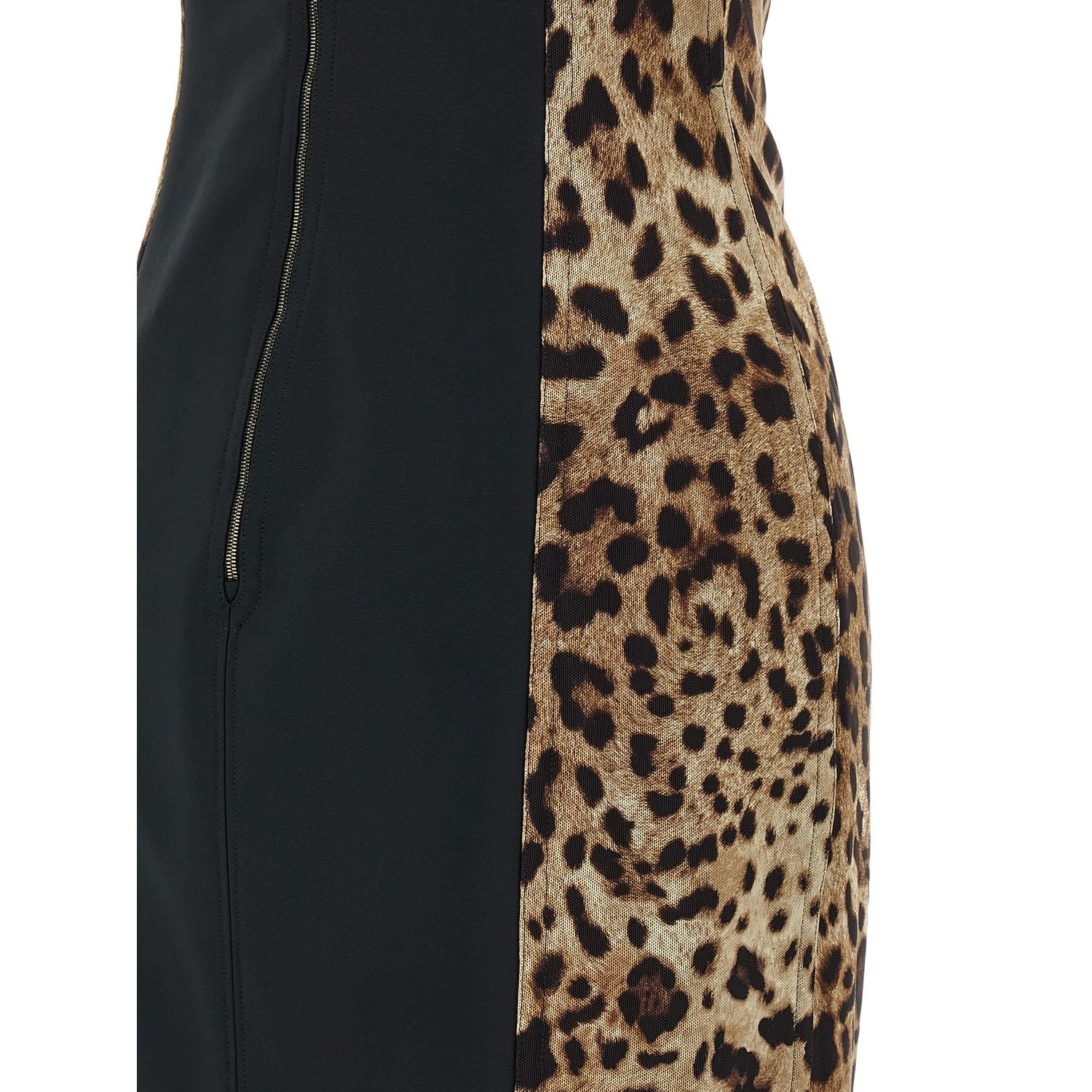 Dolce & Gabbana Brown Polyamide Midi Dress