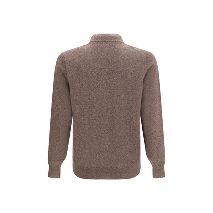 Brunello Cucinelli Brown Cashmere Cardigan