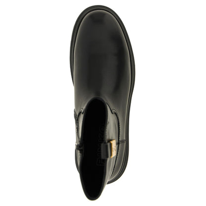 PINKO Black Cowhide Ankle Boots