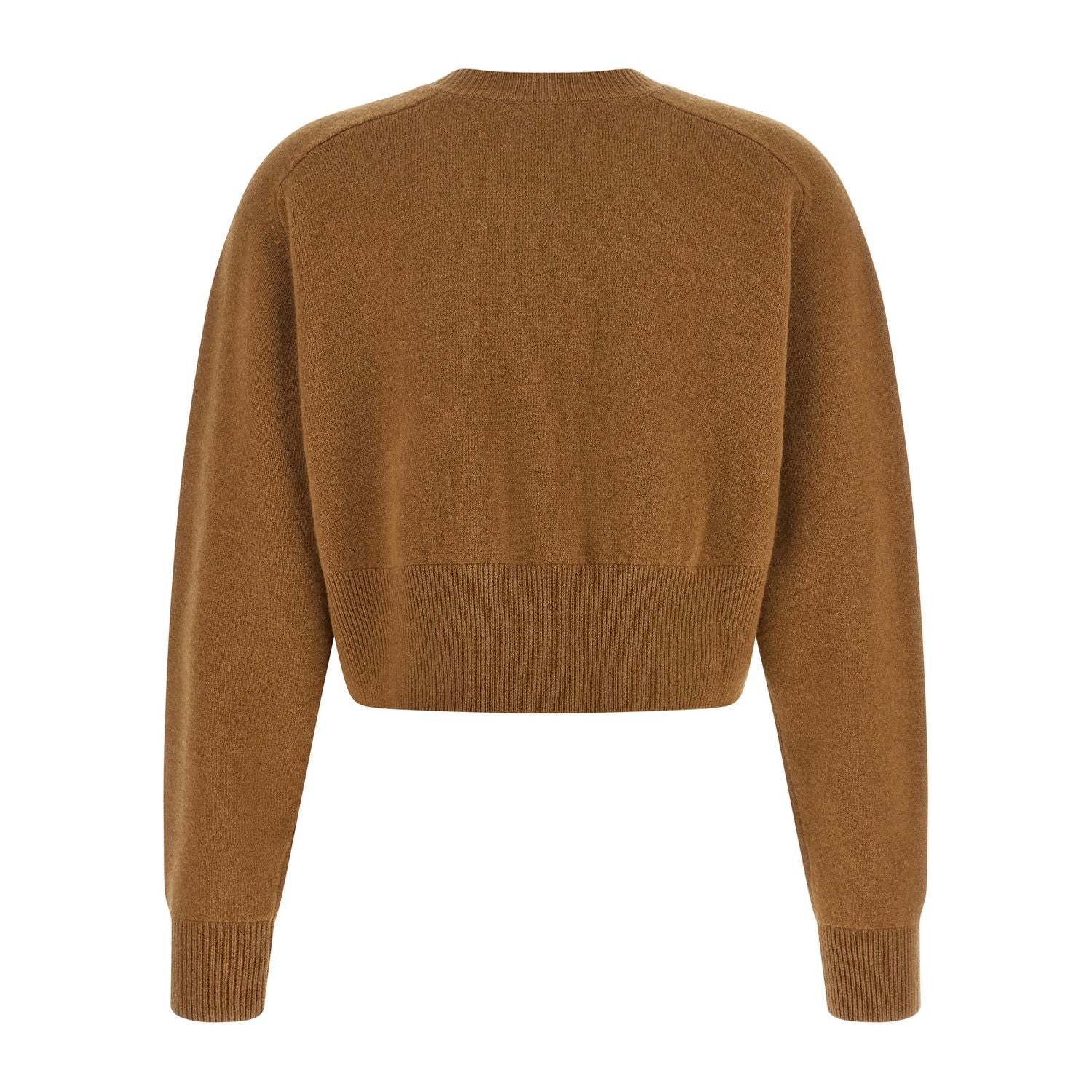 Elisabetta Franchi Brown Wool Cardigan