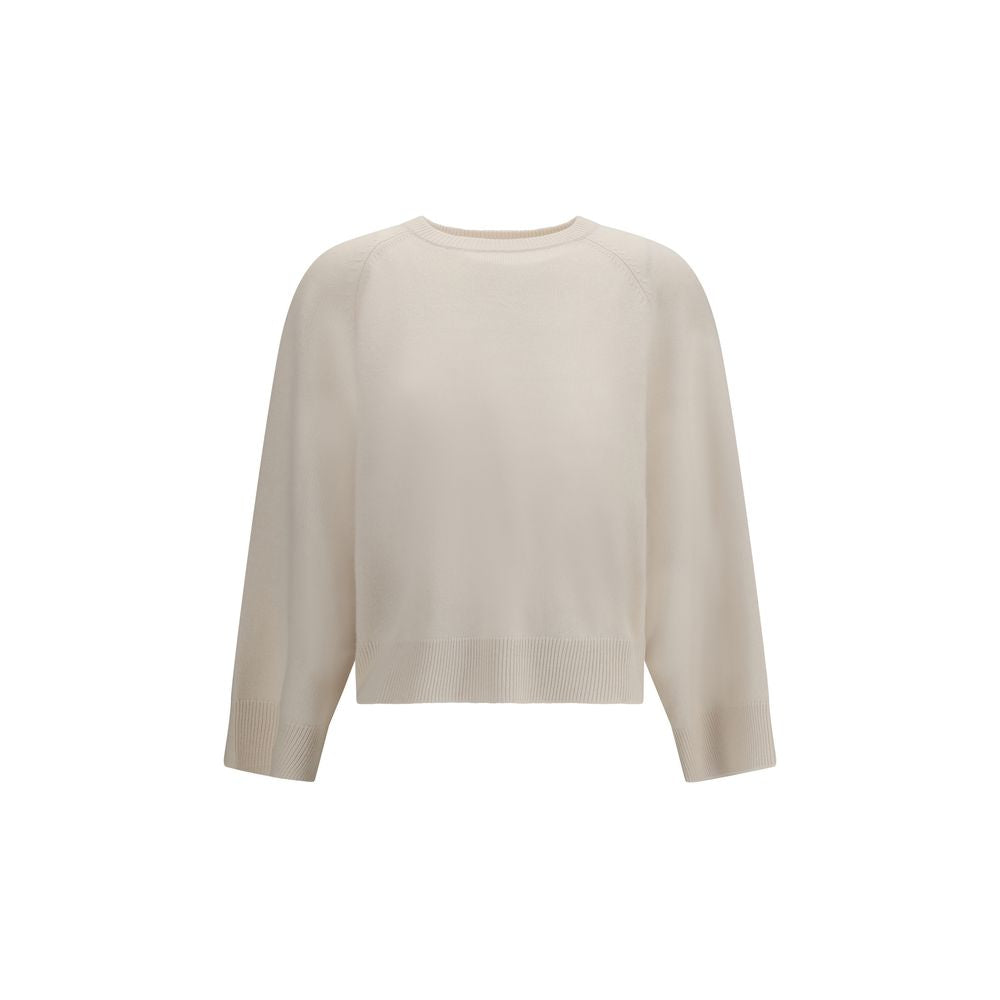 Brunello Cucinelli White Cashmere Sweater
