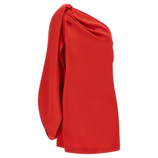Stella McCartney Red Acetate Short Dress