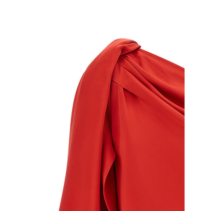 Stella McCartney Red Acetate Short Dress