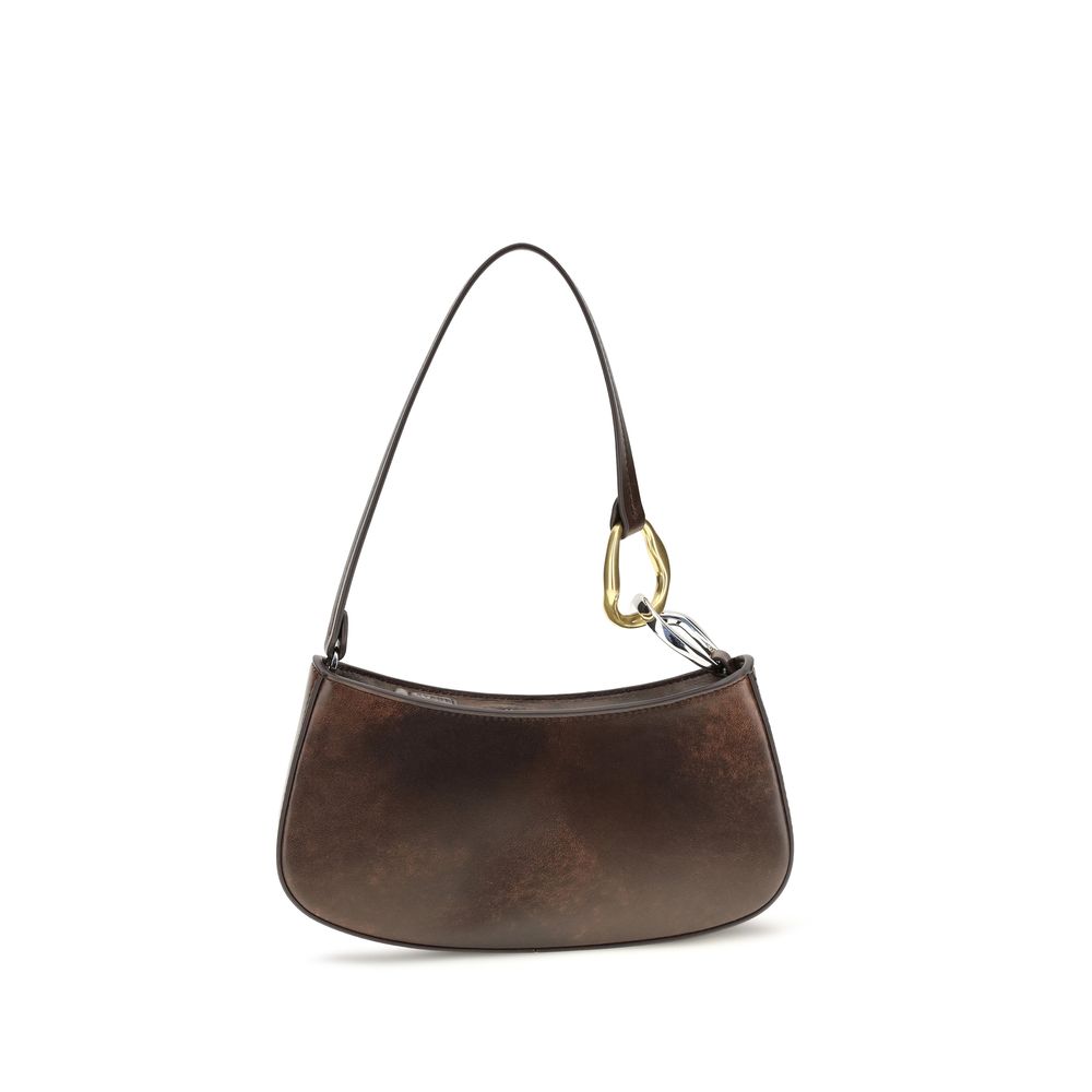 Staud Brown Calf Leather Bos Taurus Shoulder Bag
