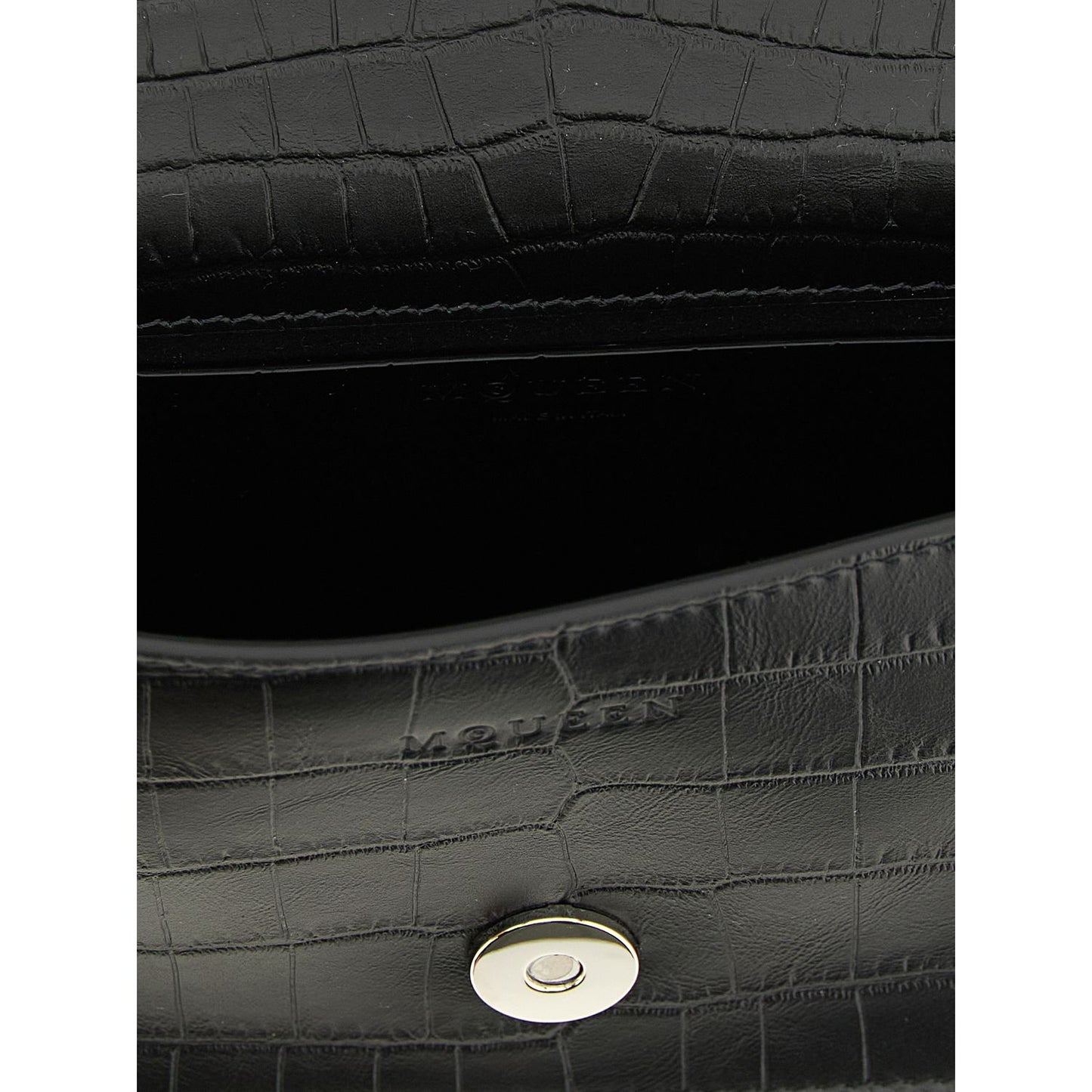 Alexander McQueen Black Calfskin Shoulder Bag