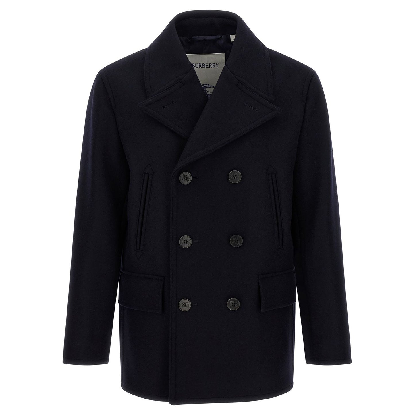 Burberry Blue Wool Coat