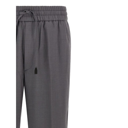Brioni Gray Wool Casual Pants