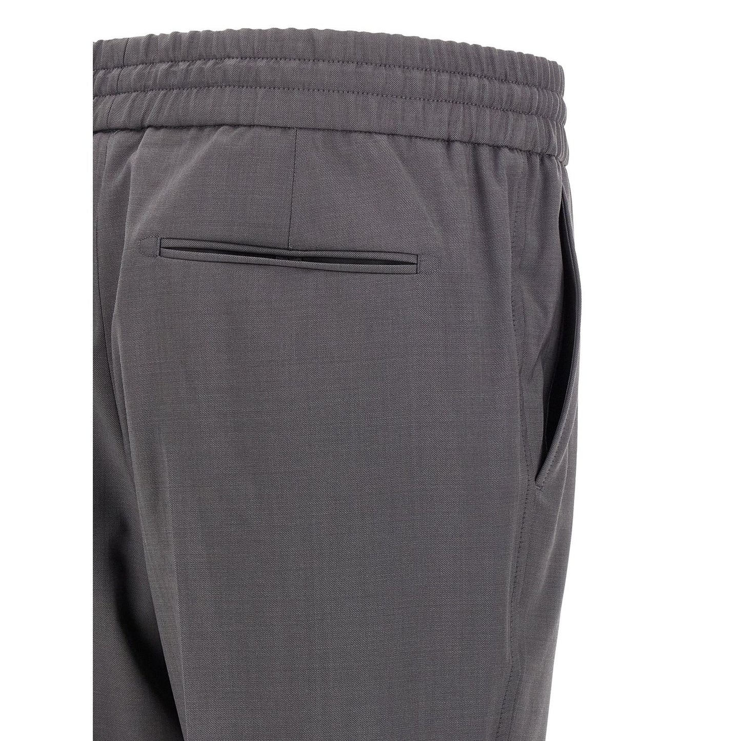 Brioni Gray Wool Casual Pants