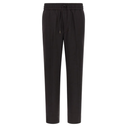 Brioni Brown Wool Casual Pants
