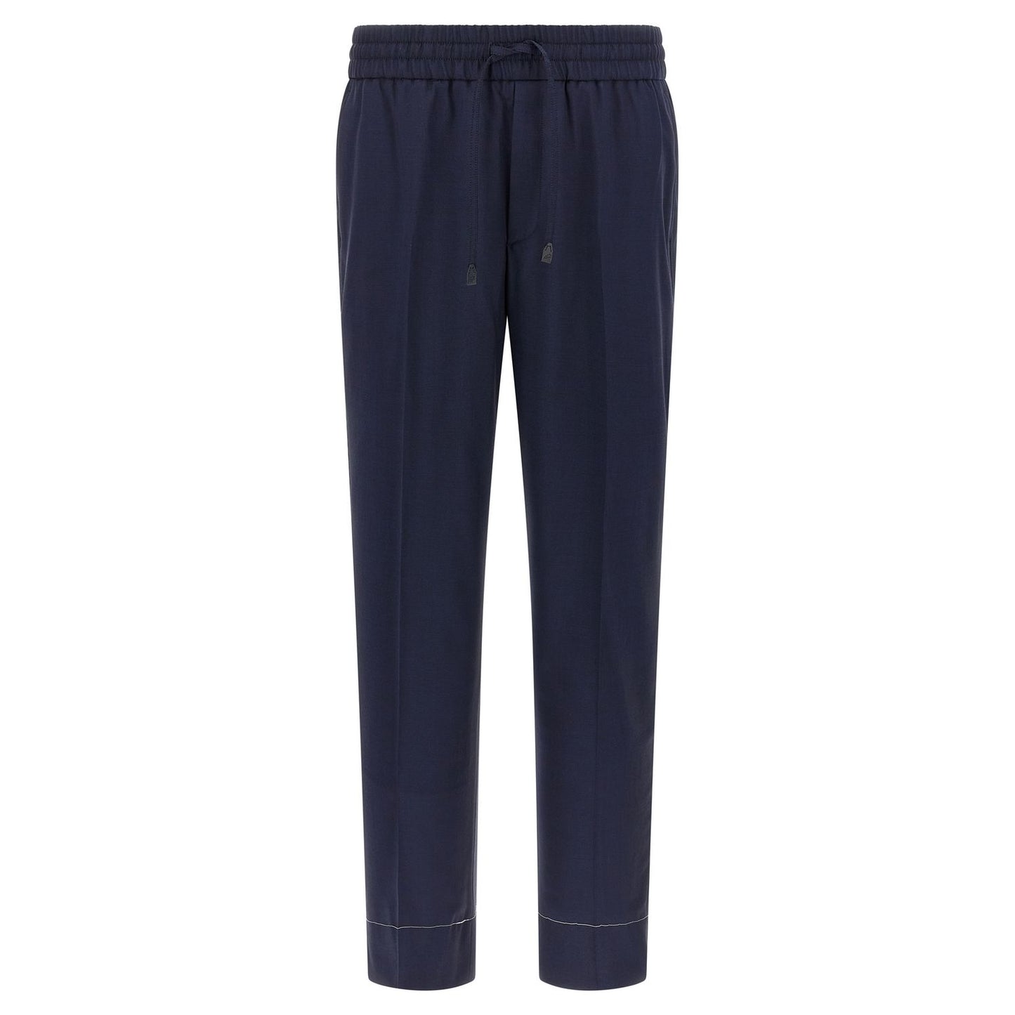 Brioni Blue Wool Casual Pants