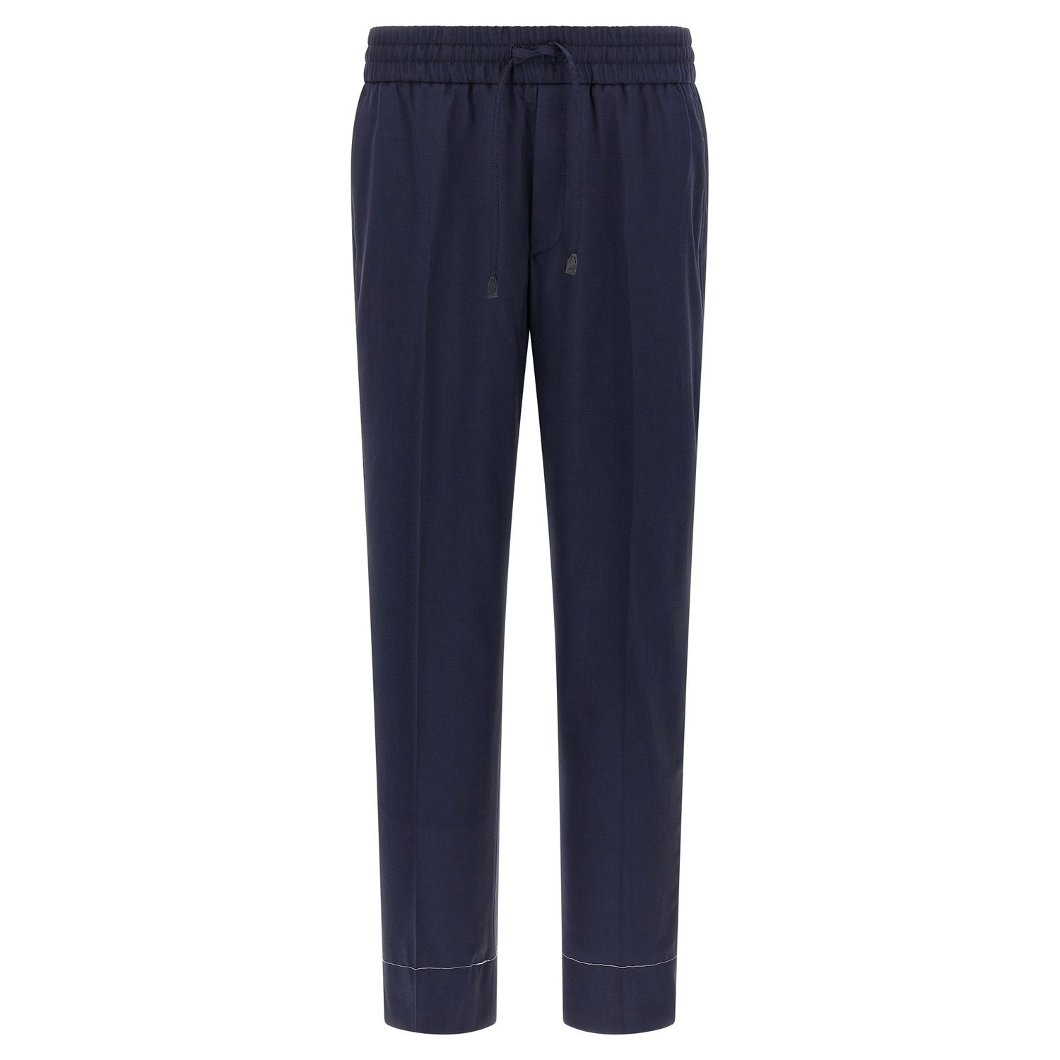 Brioni Blue Wool Casual Pants