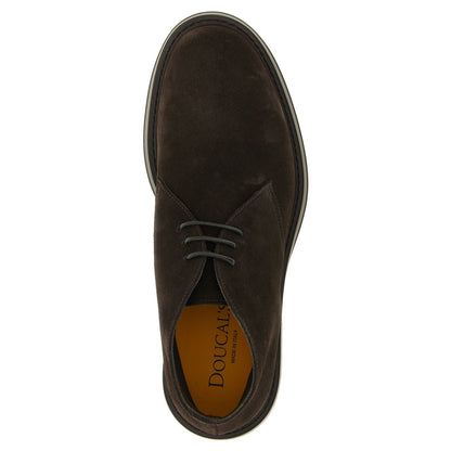 Doucal's Brown Lamb Leather Ankle Boots