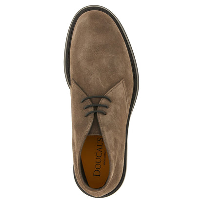 Doucal's Brown Lamb Leather Ankle Boots