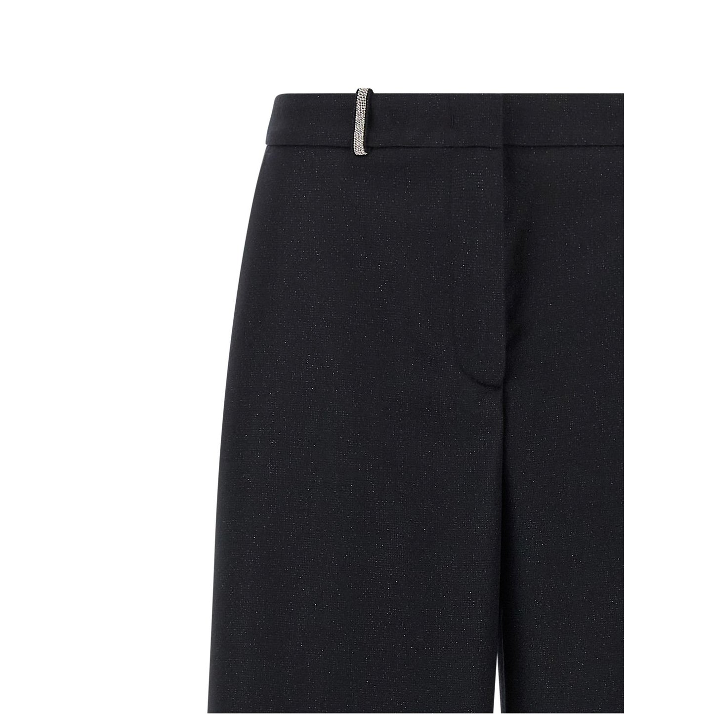 Peserico Blue Virgin Wool Casual Pants