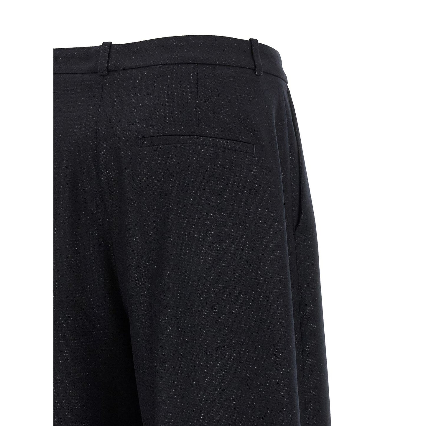 Peserico Blue Virgin Wool Casual Pants