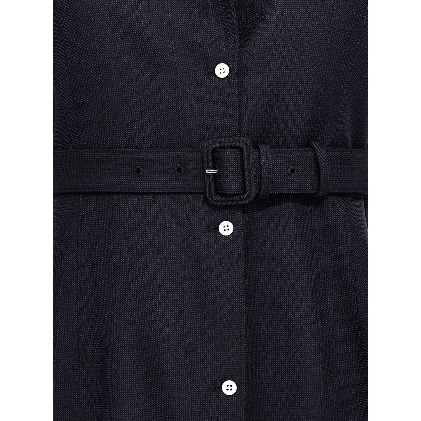 Prada Blue Virgin Wool Sleeveless Jacket