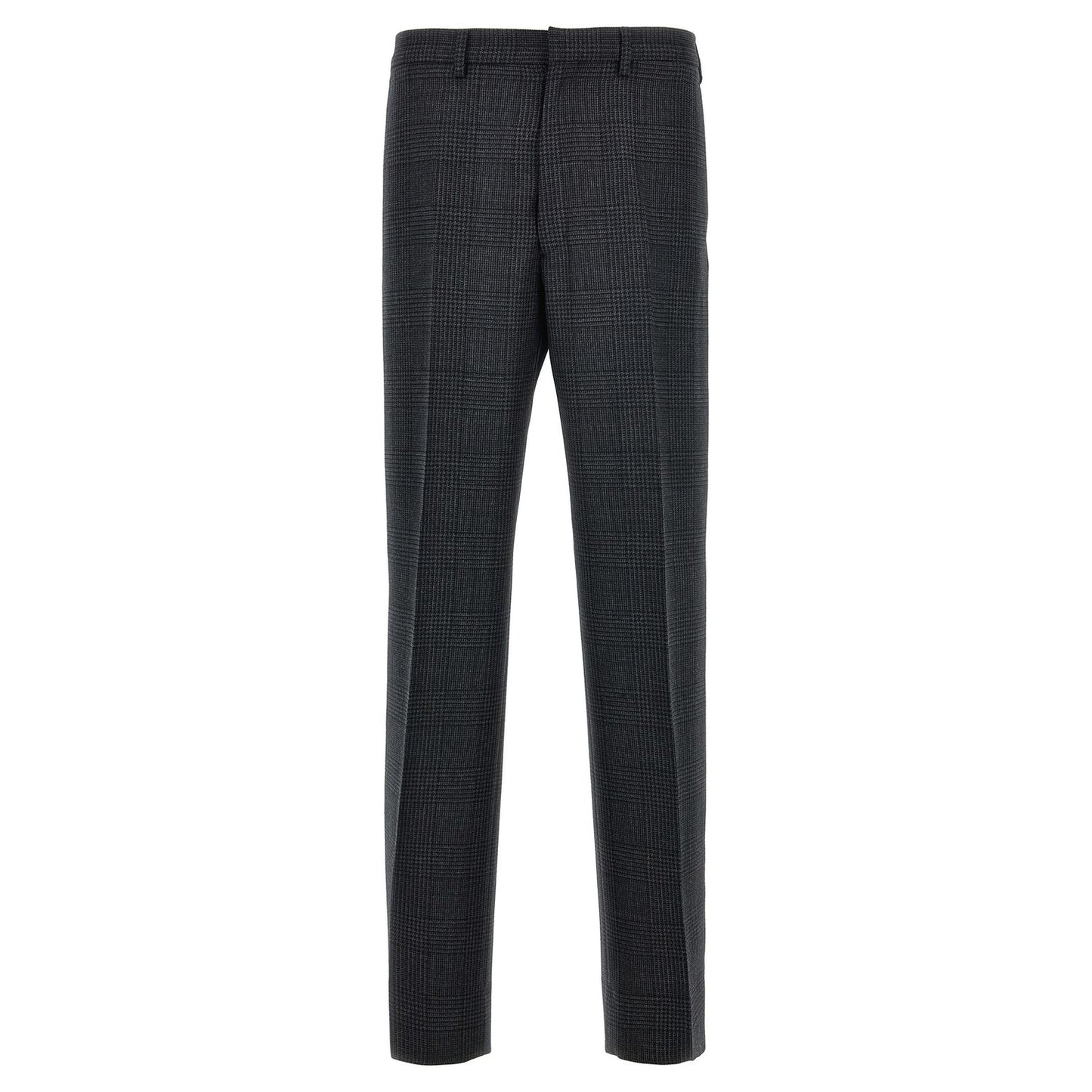 Prada Gray Virgin Wool Dress Pants