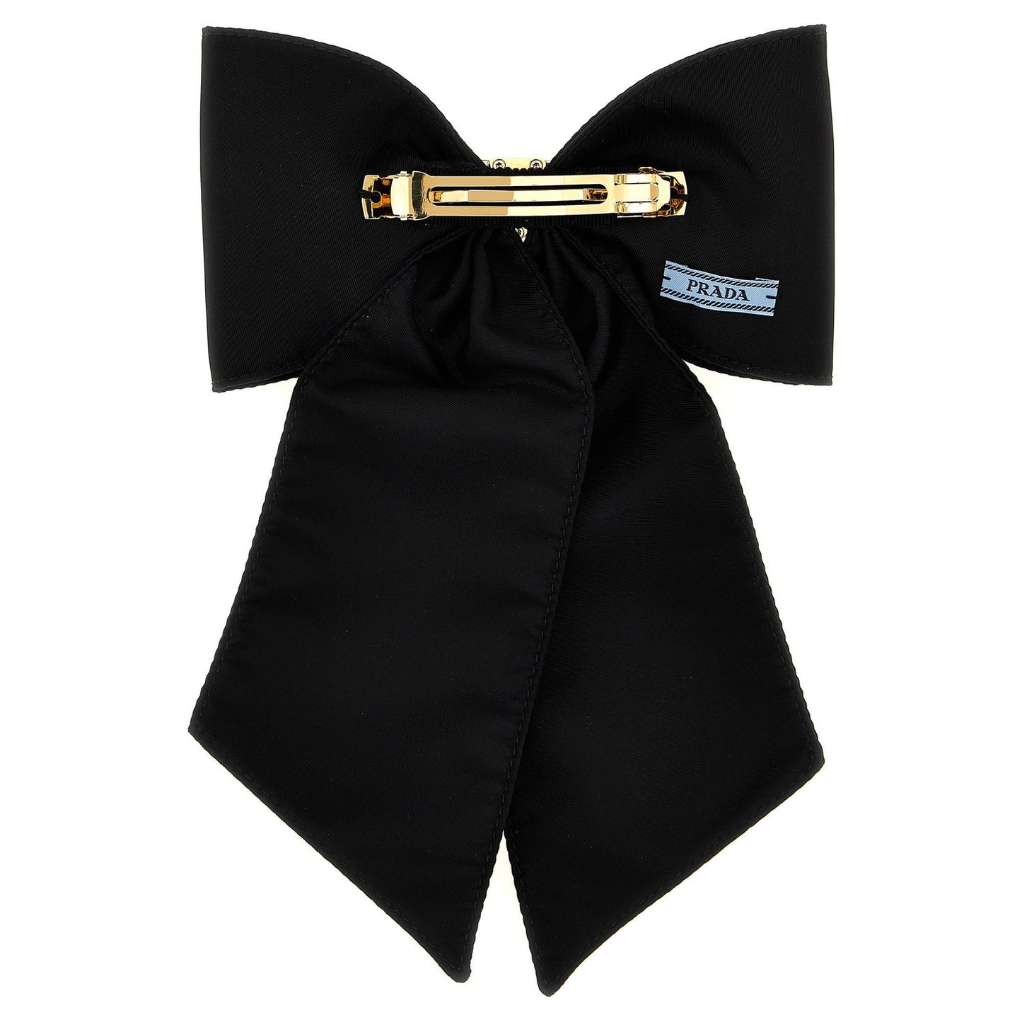 Prada Black Brass Hair Clip
