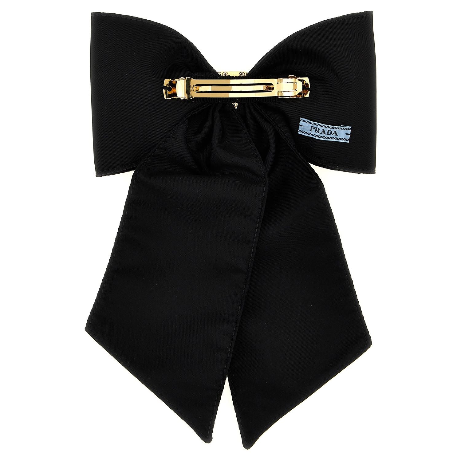 Prada Black Brass Hair Clip