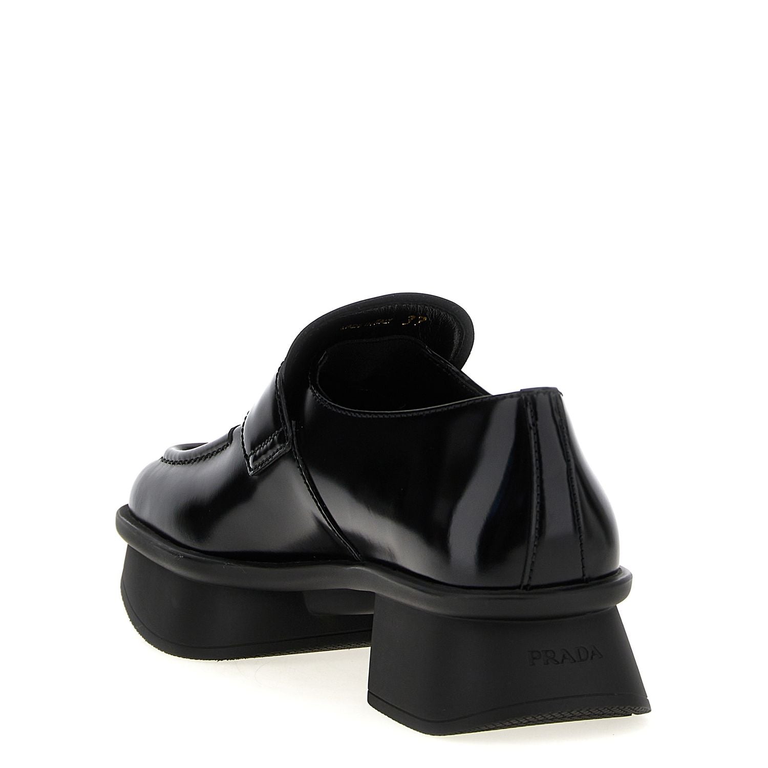 Prada Black Calfskin Slip-On Loafers
