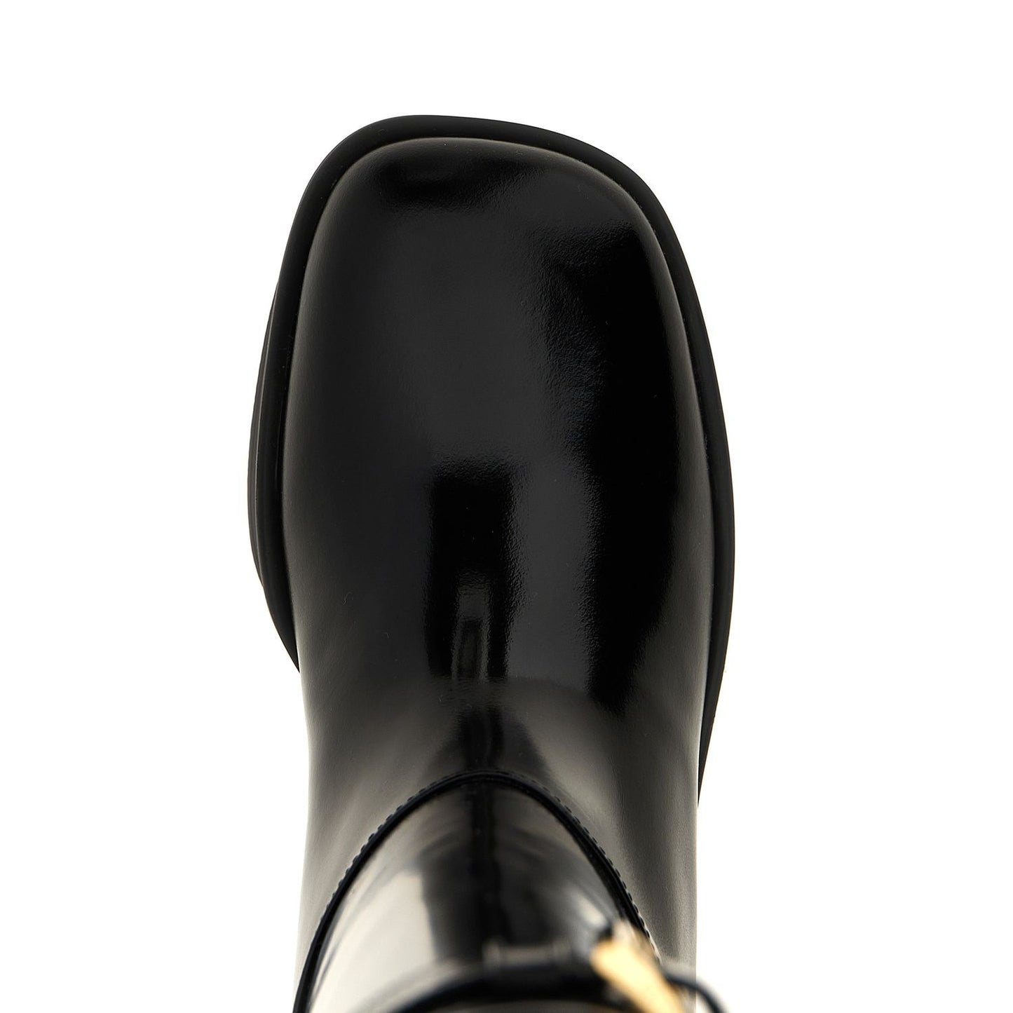 Prada Black Calfskin Over The Knee