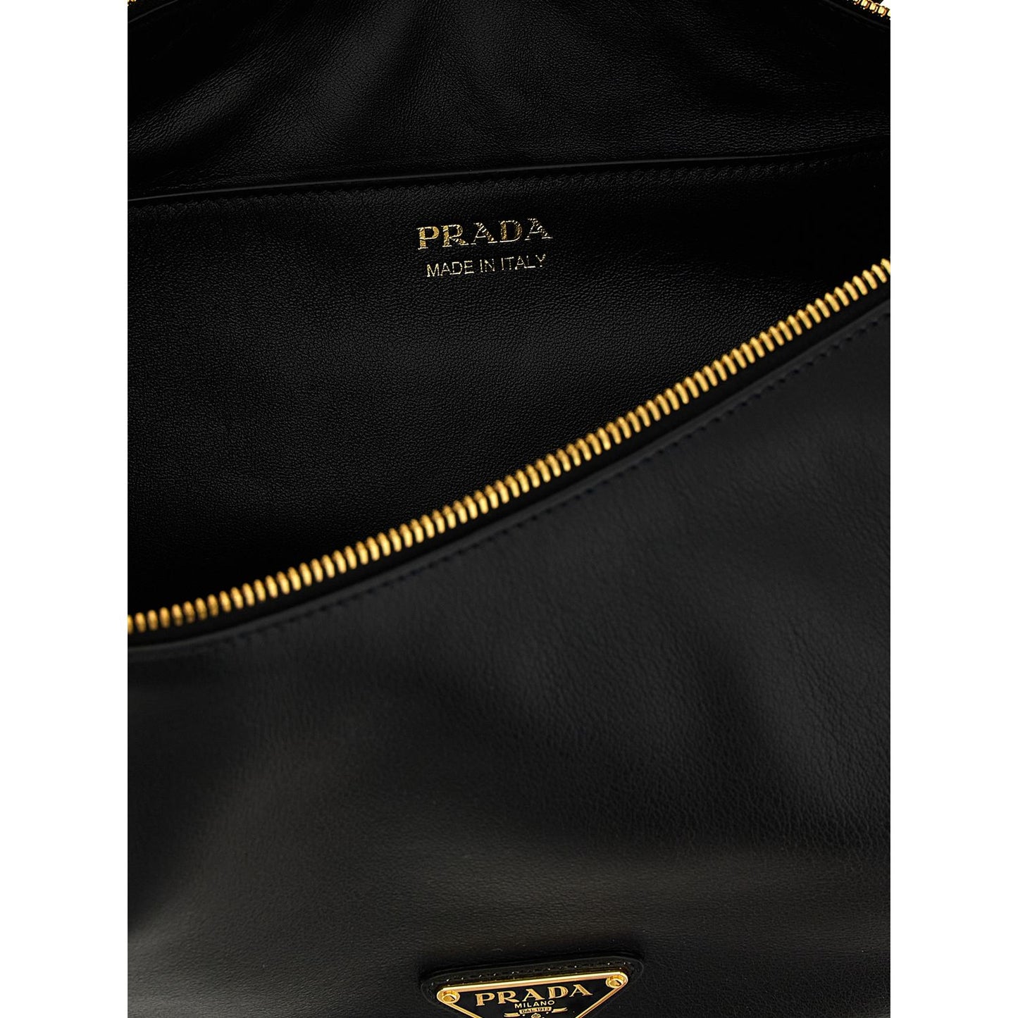 Prada Black Calfskin Shoulder Bag