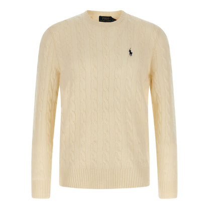 Polo Ralph Lauren White Wool Cardigan